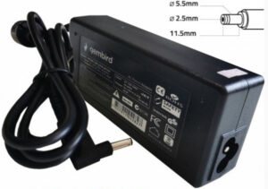 NPA65-190-3420 (AS12)** Gembird punjac za laptop 65W-19V-3.42A, 5.5x2.5mm black (780 Alt=AS16)