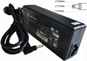 NPA90-190-4740 (AC09) ** Gembird punjac za laptop 90W-19V-4.74A, 5.5x1.7mm yellow (940)