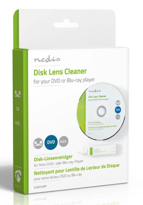 NEDIS CLDK110TP Disk za ciscenje BluRay Player i DVD plejera 20ml - Слика 4