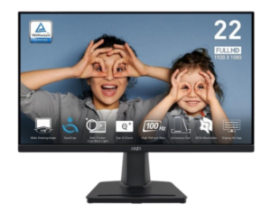 Monitor 22 MSI PRO MP225 Flat FHD VA 100Hz 1 ms HDMI/VGA