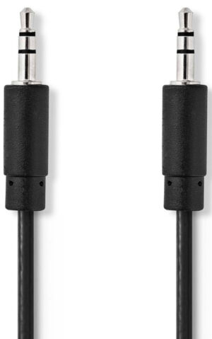 NEDIS CAGB22000BK20 Stereo audio kabl, 3,5 mm muški, Niklovani, 2,00 m, Crni