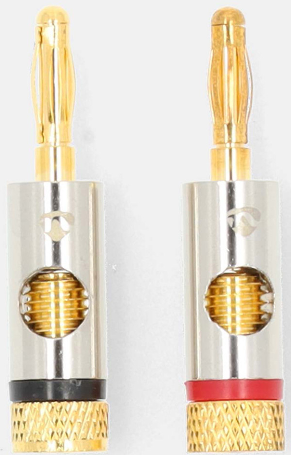 NEDIS CATB26900GD, Banana konektor, Ravni, Muški, Pozlaceni, Preènik kablovskog ulaza: 3,0 mm, 2kom - Слика 3