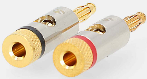 NEDIS CATB26900GD, Banana konektor, Ravni, Muški, Pozlaceni, Preènik kablovskog ulaza: 3,0 mm, 2kom - Слика 5