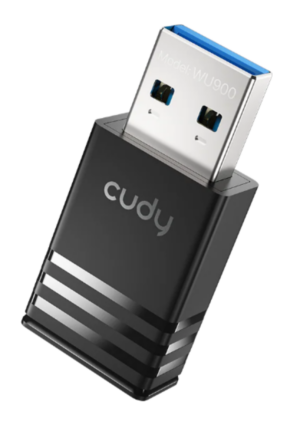 Cudy WU900, AX900 Dual-Band Wi-Fi 6 USB Adapter, 2.4 GHz,286 Mbps