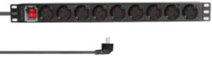 Razvodni PDU panel za rack sa 9 utiènih mesta i osiguracem, kabl 2m (aluminijum)