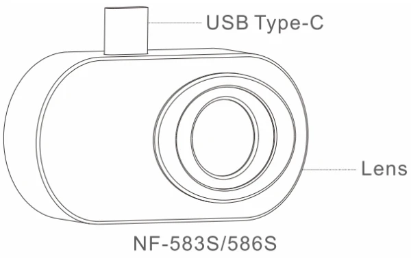 TERMALNA KAMERA, NOYAFA NF-583S USB C - Слика 2