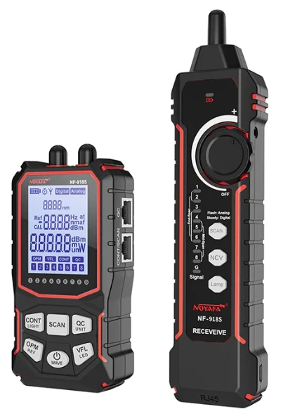 NOYAFA NF-918S Mrezni tester, tragac kablova, opticki merac snage i VFL lokator gresaka - Слика 2