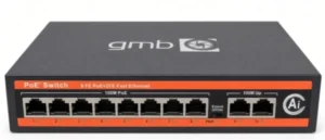 GEMBIRD GMB POE Switch FS1010P,IEEE802.3af/at, 8 PoE 10/100M, 2 UP-link 100/100M, 52V 120W,30W/PoE,VLAN 250m