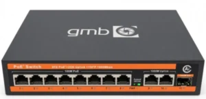 GEMBIRD GMB POE FS1010PS1 Switch, IEEE802.3af/at, 8 PoE 10/100M, 2 UP-link 100/1000M +1 SFP port,52V 120W, 3