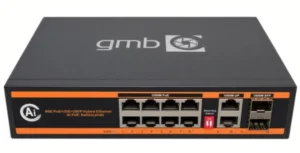 GEMBIRD GMB POE-GS1010PS2 Switch, IEEE802.3af/at, 8 PoE 100/1000M, 2 UP-Link 100/1000M +2 SFP port, 52V 150W