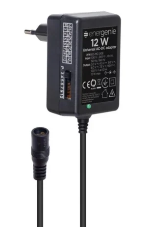 EG-MC-008 Gembird 12W Univerzalni AC-DC adapter 220V/12W na 3,4.5,5,6,7.5,9,12V 1A max