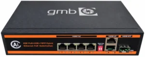 GEMBIRD GMB POE-GS1006PS1 Switch,4 PoE 100/1000M, 2 UP-Link 100/1000M +1 SFP port,52V 65W,30W/PoE,VLAN,250m