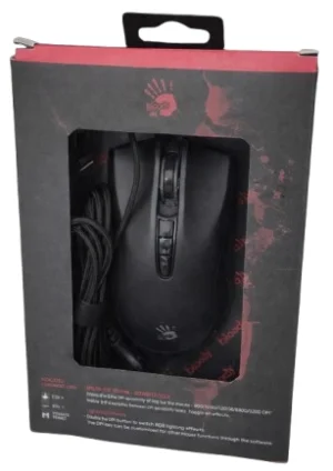 A4 TECH Outlet A4-ES5 A4Tech Bloody Gejmerski opt. mis, 1000Hz/1000-3200Dpi, Black USB 125mm