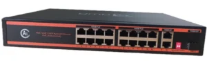 GEMBIRD POE-GS1016PS1 GMB Switch,16 PoE 100/1000M, 2 UP-Link 100/1000M +1 SFP port,52V 300W,30W/PoE,VLAN,250
