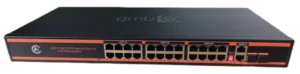 GEMBIRD POE-FS1024PS2 GMB Switch, IEEE802.3af/at 24 PoE 10/100M, 2 UP-link 100/1000M +2 SFP