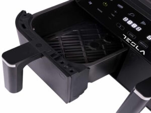 Air Fryer TESLA AF900BSD 2400W/ 4.5L+4.5L/ digital panel/ crna-inox