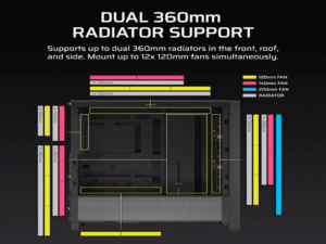Kucište CORSAIR FRAME 4000D RS Mid-Tower/ATX/kaljeno staklo/bez napajanja/crna