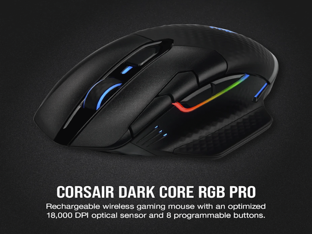 Miš CORSAIR DARK CORE bežicni/CH-9315411-EU/RGB/crna - Слика 14