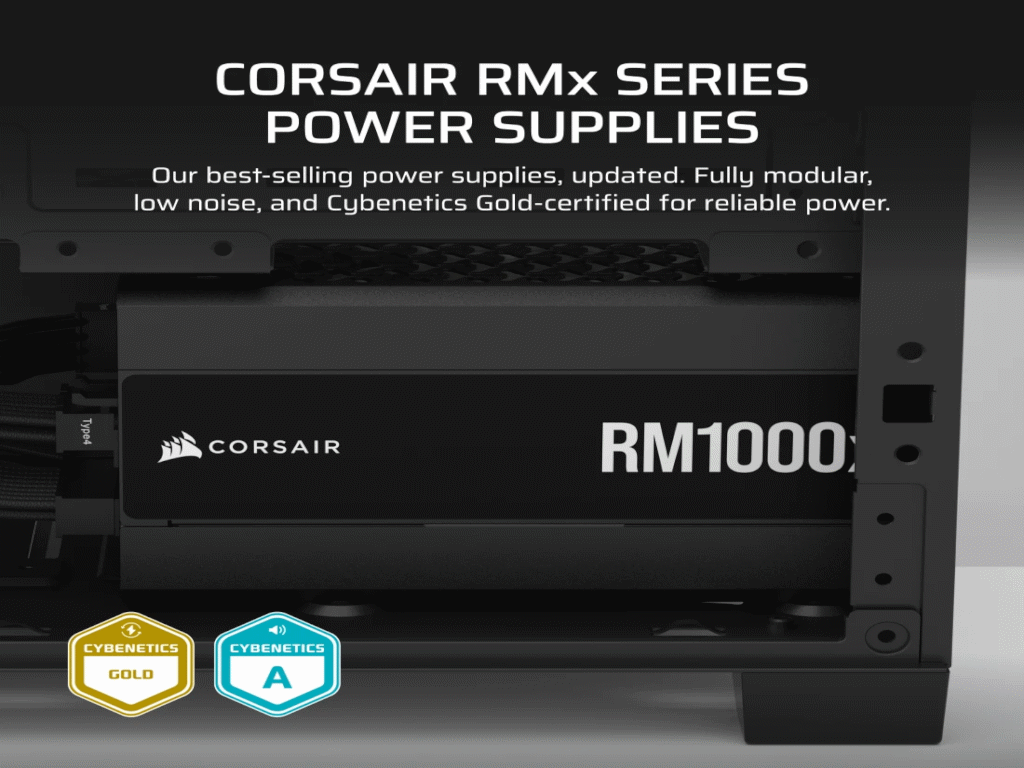 Napajanje CORSAIR RMX RM1000x 1000W/modularno/ATX 3.1/GOLD/crna (EU) - Слика 4