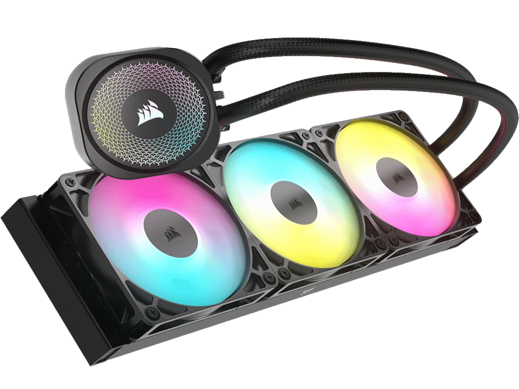 Kuler za CPU CORSAIR NAUTILUS 360/ARGB/360mm/triple fan/vodeno hladenje/crna - Слика 4