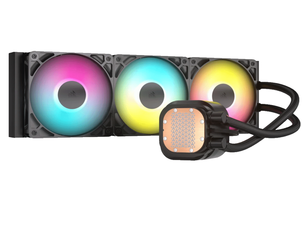 Kuler za CPU CORSAIR NAUTILUS 360/ARGB/360mm/triple fan/vodeno hladenje/crna - Слика 8