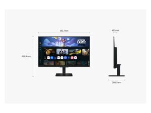 Monitor SAMSUNG LS32FM702UUXDU 32"/VA/3840x2160/60Hz/4ms GtG/HDMIx2,USB,LAN/VESA/smart/zvucnici/crna