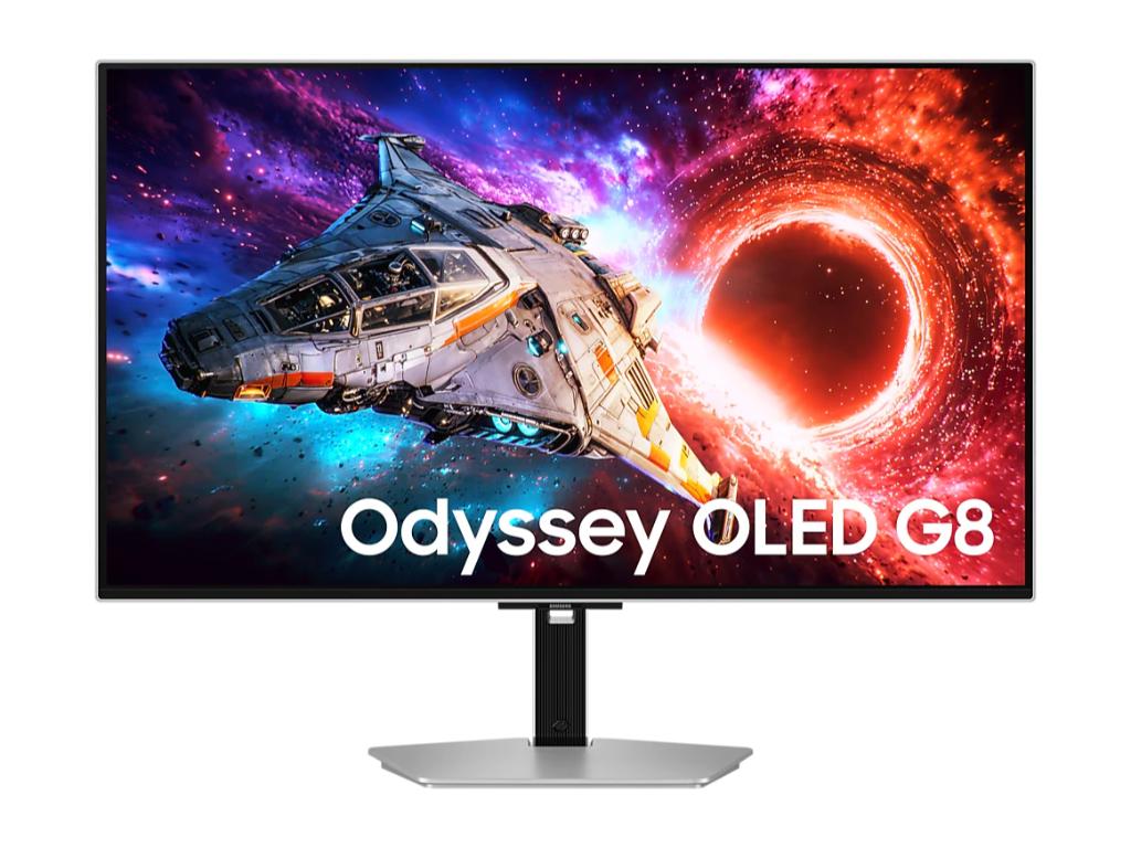 Monitor SAMSUNG LS32HG800SUXEN 32"/OLED/3840x2160/240Hz/0.03ms/HDMIx2,DP,USB-C/G-sync/pivot/srebrna - Слика 3