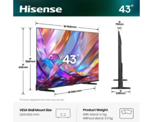 HISENSE 43 inča 43E7S Hi-QLED 4K UHD Smart TV outlet