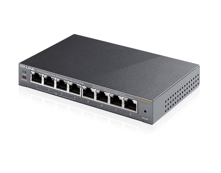 Switch TP-LINK TL-SG108PE Gigabit/8xRJ45/10/100/1000Mbps/eSmart/4xPoE/Desktop metalno kućište - Слика 2