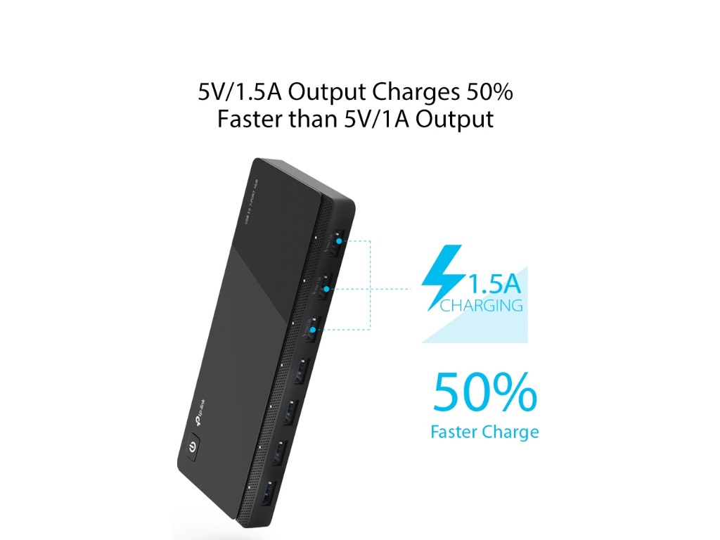 Adapter TP-LINK UH700 prenosni HUB/7xUSB 3.0/napajanje - Слика 2