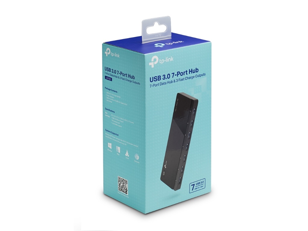 Adapter TP-LINK UH700 prenosni HUB/7xUSB 3.0/napajanje - Слика 3