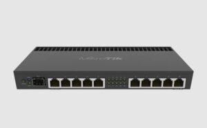 MikroTik Router BOARD RB4011iGS+RM, 228 × 120 × 30 mm,crna