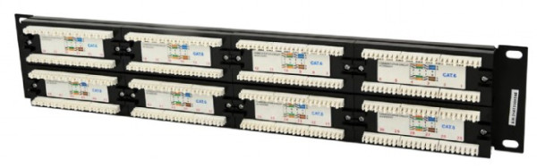 NPP-C648CM-001 Gembird Cat.6 48 port patch panel with rear cable management - Слика 2