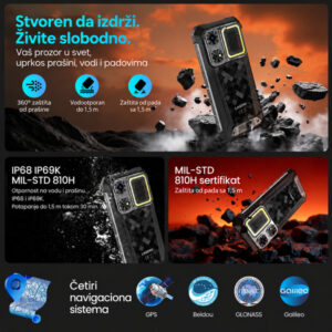Lagenio Rhino1 Pro  Smart telefon 4G, 8GB+256GB
