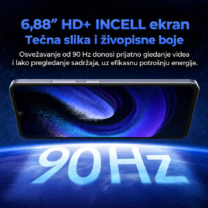 OUKITEL C59 pro grey 4G/Octa-Core/6.88" HD+/90Hz/256GB/8GB/13MP/5MP/10000mAh/Android 15