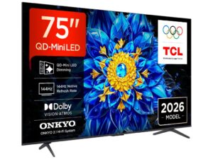 Televizor TCL 75P8L/QLED-Mini LED/75"/4K UHD/144Hz/Google TV/crna