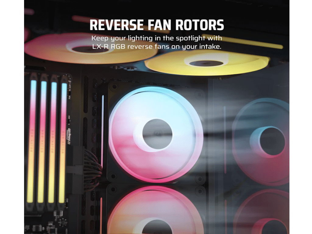 Kuler za PC CORSAIR iCUE LINK LX120-R/RGB/120mm/single fan/crna - Слика 5