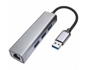 E-GREEN USB 3.0 - HUB (3 port USB 3.0 + 1port fast ethernet 1000Mbs)