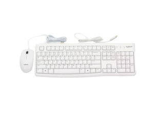 LOGITECH_ MK120 Desktop USB US tastatura + USB miš beli